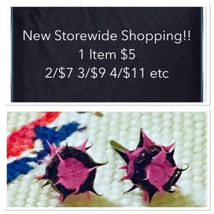 NEW 5mm Spike Ball Punk Stud Earrings 5mm